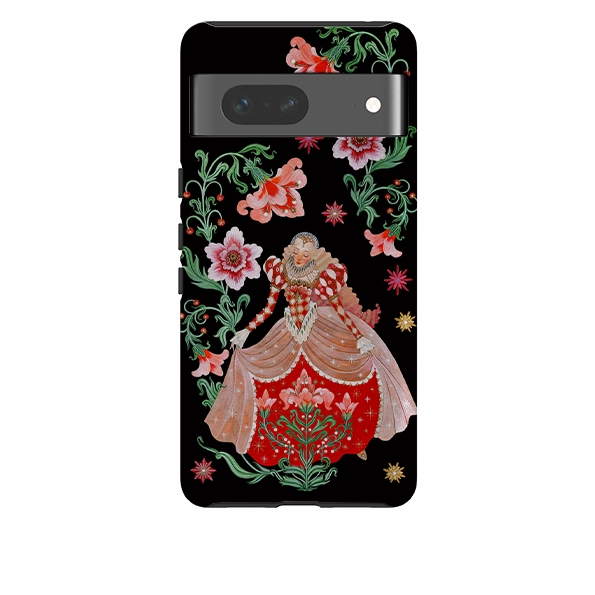 Hybrid Edge Finish Google Tough  Case - Nine Ladies Dancing By Maria Matos