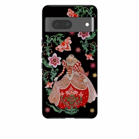 Hybrid Edge Finish Google Tough  Case - Nine Ladies Dancing By Maria Matos