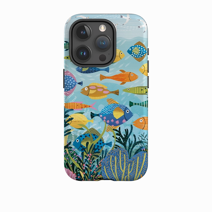 iPhone Case - Beneath The Waves I By Ali Brookes Vivid Pattern Design