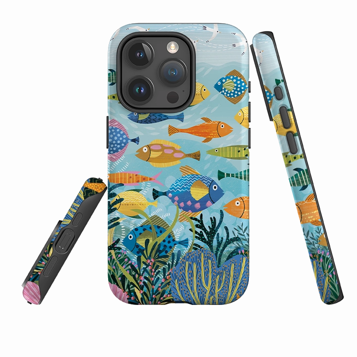 Durable Grip iPhone Case - Beneath The Waves I By Ali Brookes