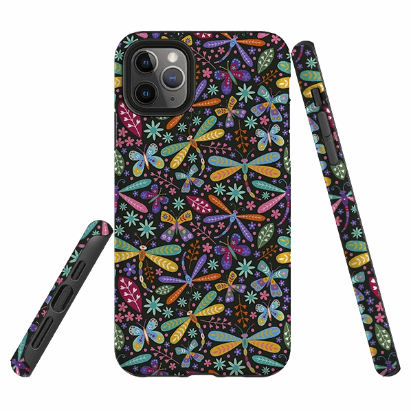 Light Design iPhone Tough Case - Dragonflies Multi By Suzy Taylor