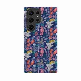 Samsung Tough  Case - Coastline Pattern C By Emma Frances Grant Vivid Coloration