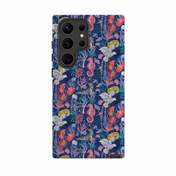 Samsung Tough  Case - Coastline Pattern C By Emma Frances Grant Vivid Coloration