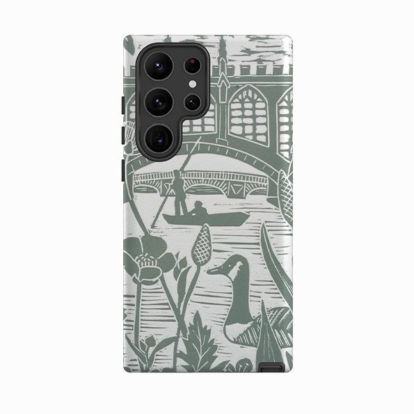Comfort Pattern Texture Samsung Tough Case - Punting At Cambridge By Kate Heiss