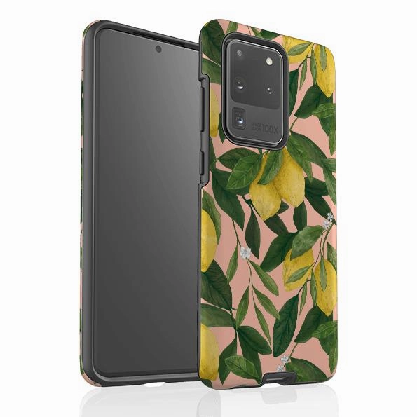 Samsung Tough Case - Lemons By Jade Mosinski Colorful Accent Soft Edge