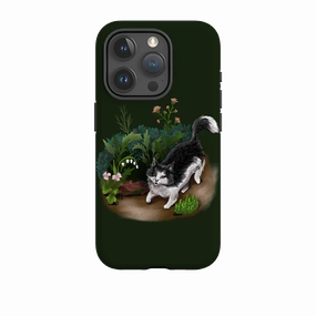 iPhone Tough Case - Munchkin Cat By Anna Stead Flexible Grip Form