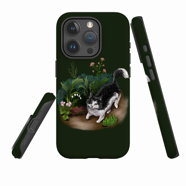 iPhone Tough Case - Munchkin Cat By Anna Stead Smooth Detail