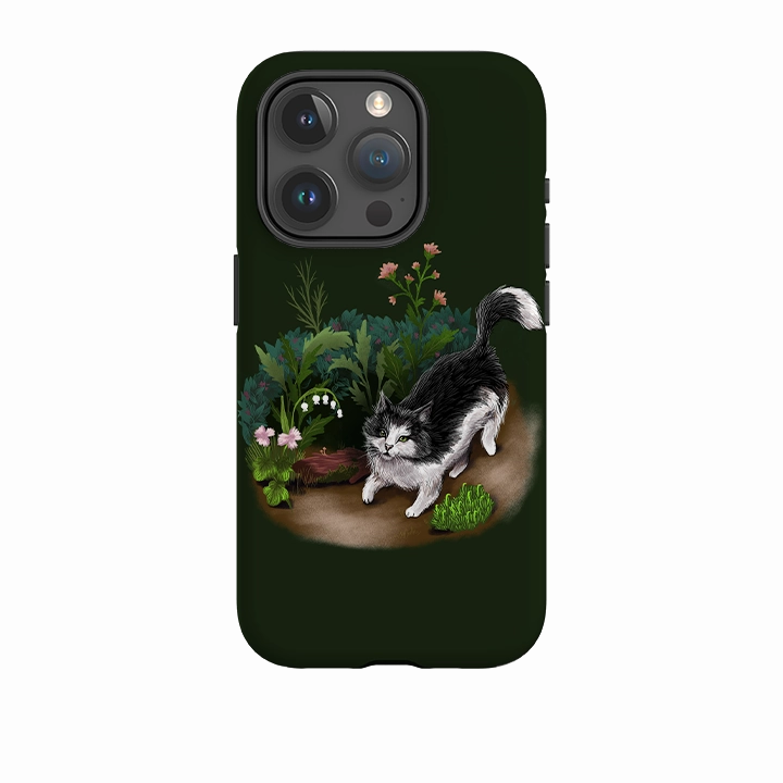 iPhone Tough Case - Munchkin Cat By Anna Stead Flexible Grip Form