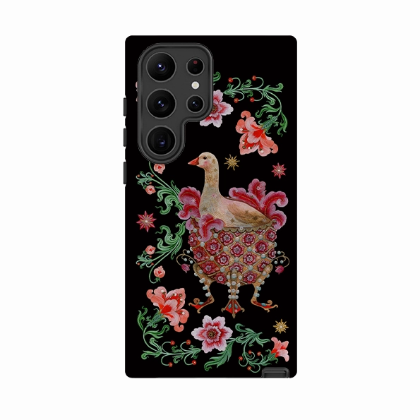 Premium Surface Texture Samsung Tough  Case - Six Geese A Laying By Maria Matos