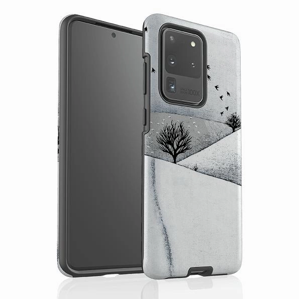 Samsung Tough Case - Snowy Landscape By Natasha Newton Hybrid Texture Design