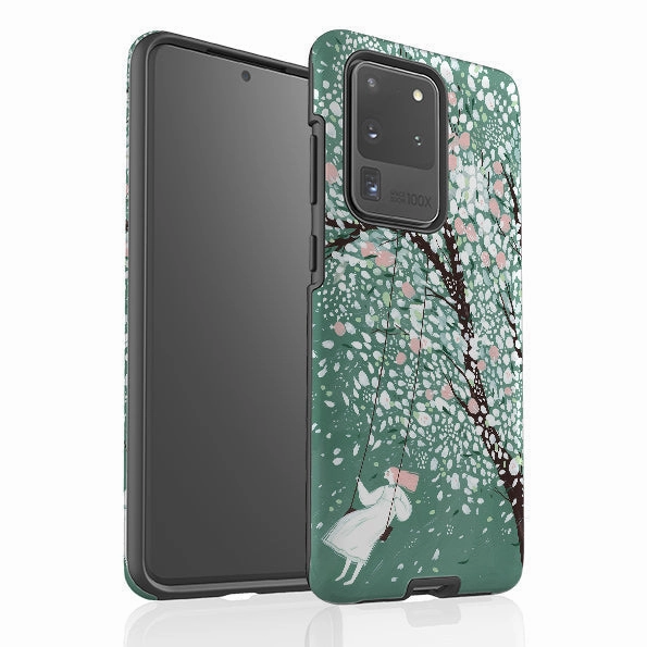 Vivid Surface Detail high quality build Samsung Tough Case - The Apricot Tree By Madalina Andronic