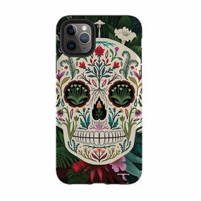 Strong Corners iPhone Tough Case - Poison Sugar Skull By Anna Stead