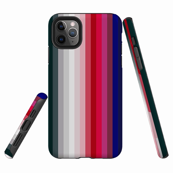 iPhone Tough Case - Ruby Vertical By Kitty Joseph Gloss Finish Design Smooth Layer