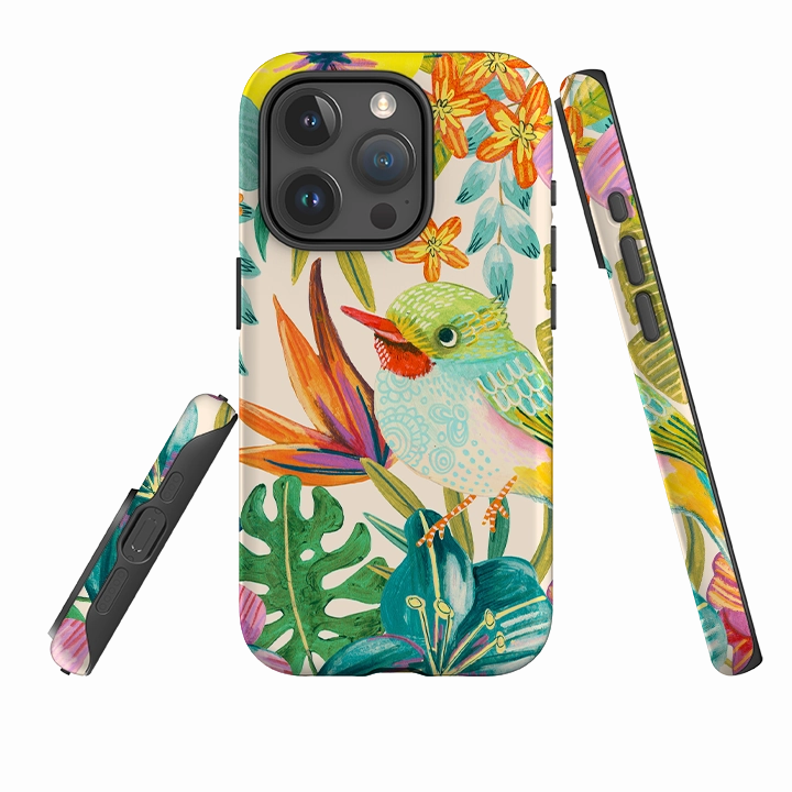 iPhone Tough Case - Tropical Bird II By Caroline Bonne Muller Durable Look