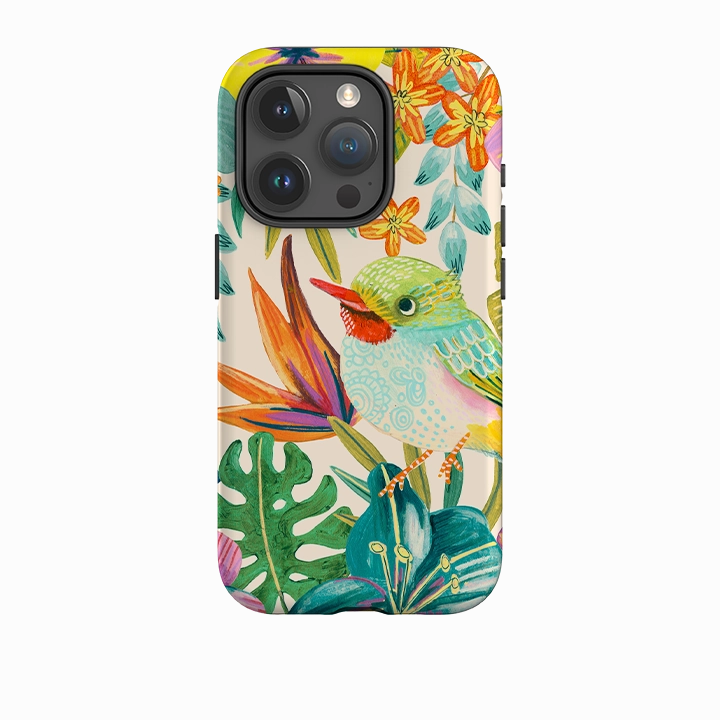 Comfort Edge iPhone Tough Case - Tropical Bird II By Caroline Bonne Muller