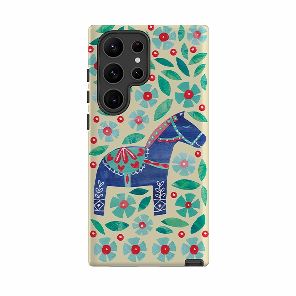 Samsung Tough Case - Dala Horse By Tracey English Gloss Texture