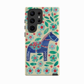 Samsung Tough Case - Dala Horse By Tracey English Gloss Texture