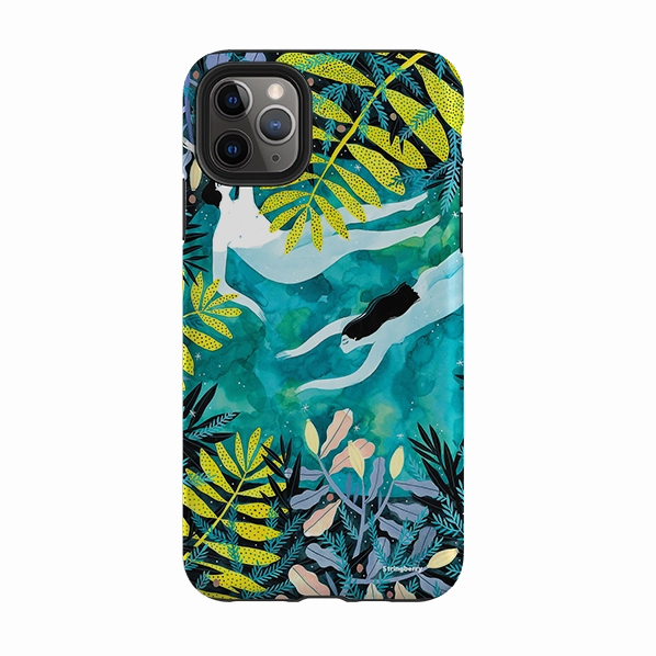 iPhone Tough Case - Night Swimming By Madalina Andronic Shock shield Comfort Layer Texture