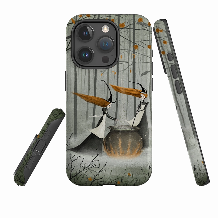Slim Protection Hybrid Form iPhone Tough Case - Witches Brew By Maja Lindberg