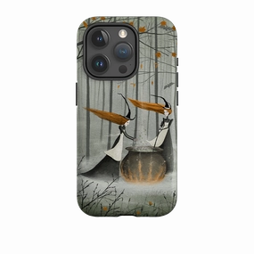 Ergonomic Shape Protective Lining iPhone Tough Case - Witches Brew By Maja Lindberg