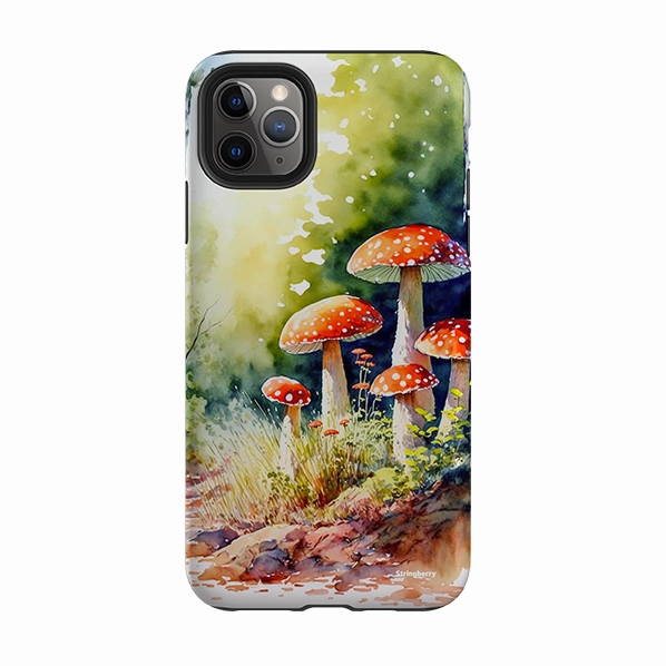 iPhone Tough Case - Mushroom Colour IV Tight Fit Soft Detail