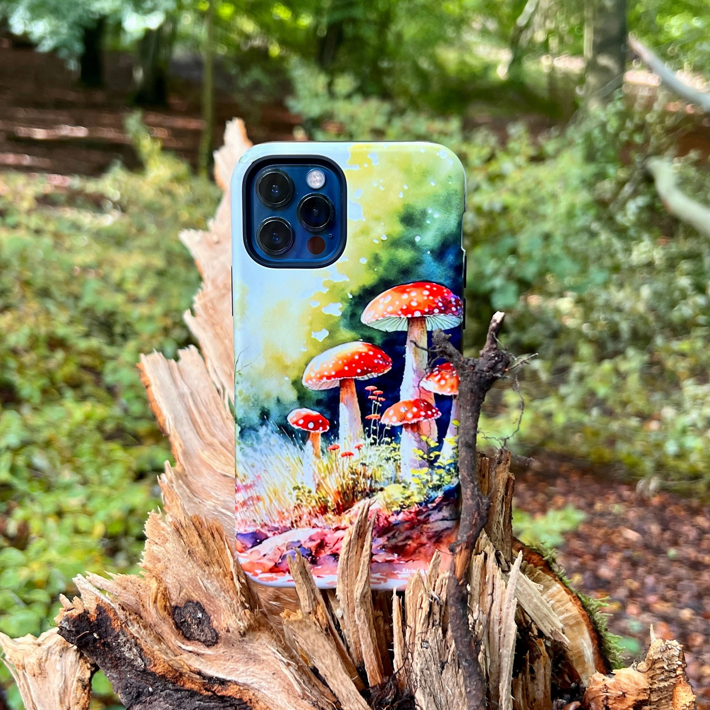 iPhone Tough Case - Mushroom Colour IV Tough Grip Classic Pattern