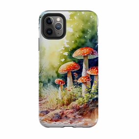iPhone Tough Case - Mushroom Colour IV Tight Fit Soft Detail