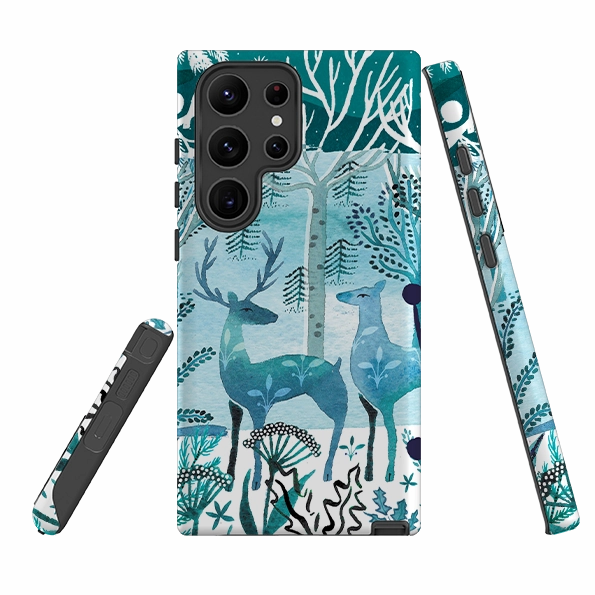 Samsung Tough Case - Frosted Branches By Emma Frances Grant Premium Edge