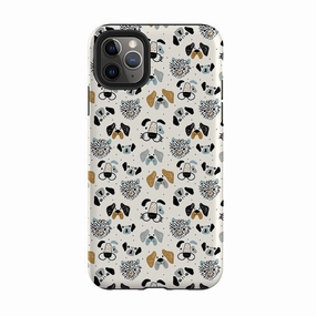 iPhone Tough Case - Dog Pattern Large Modern Pattern Style