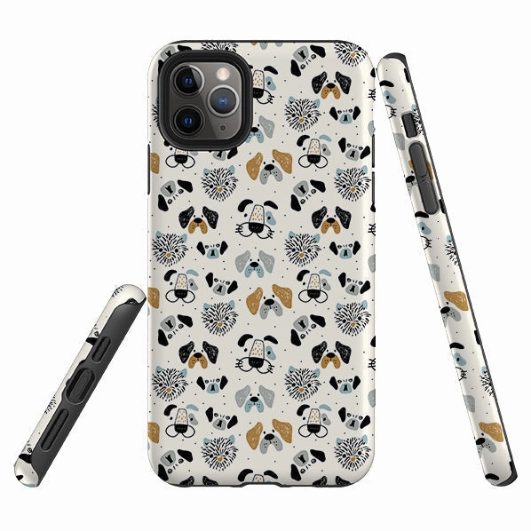 iPhone Tough Case - Dog Pattern Large Trendy Texture