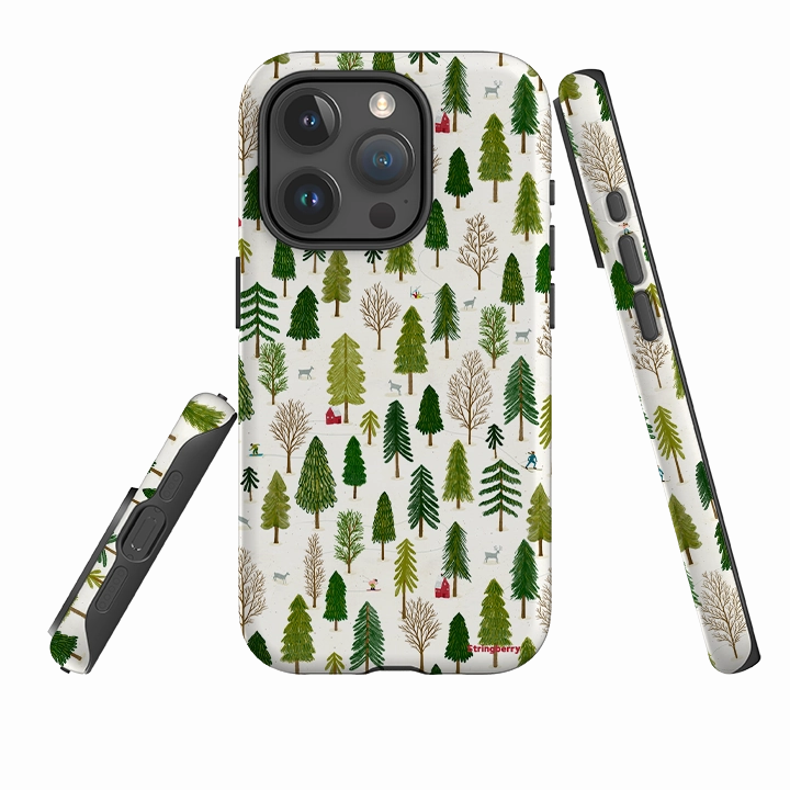 Shockproof Corners iPhone Tough Case - Winter Landscape IV By Katherine Quinn