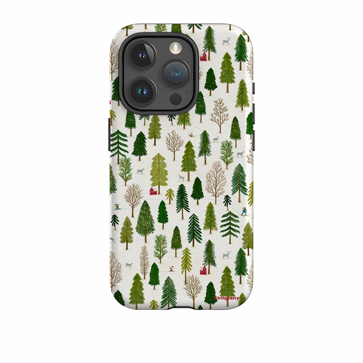 iPhone Tough Case - Winter Landscape IV By Katherine Quinn Luxury Surface Hybrid Pattern Texture