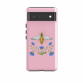 Transparent Shell Google Tough Case -  Wings Of Freedom Pink By Catherine Rowe