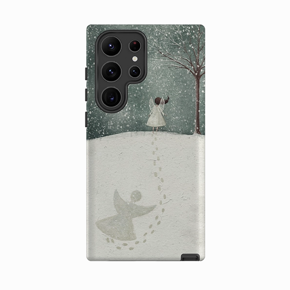 Samsung Tough Case - Snow Angel By Maja Lindberg Rugged Frame Design