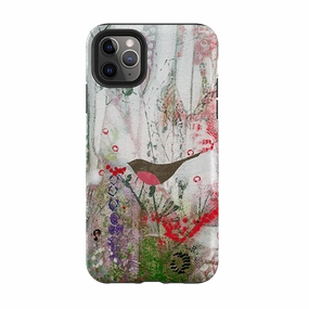 iPhone Tough Case - Robin And Berries By Tiffany Lynch Matte Pattern Layer