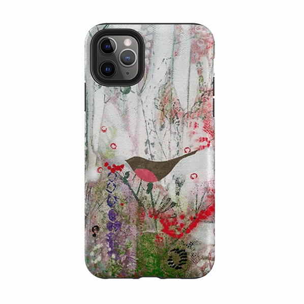 Minimal Edge Design iPhone Tough Case - Robin And Berries By Tiffany Lynch