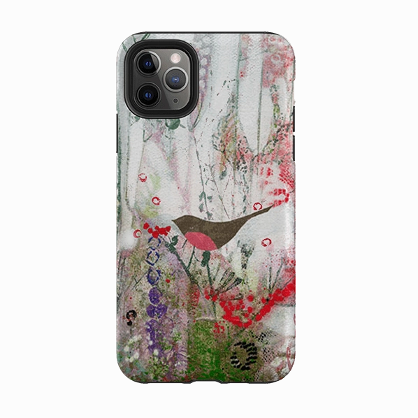 iPhone Tough Case - Robin And Berries By Tiffany Lynch Matte Pattern Layer