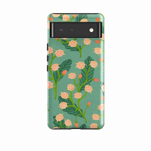 Durable Grip Google Tough Case -  Summer Seeds Teal By Katherine Quinn