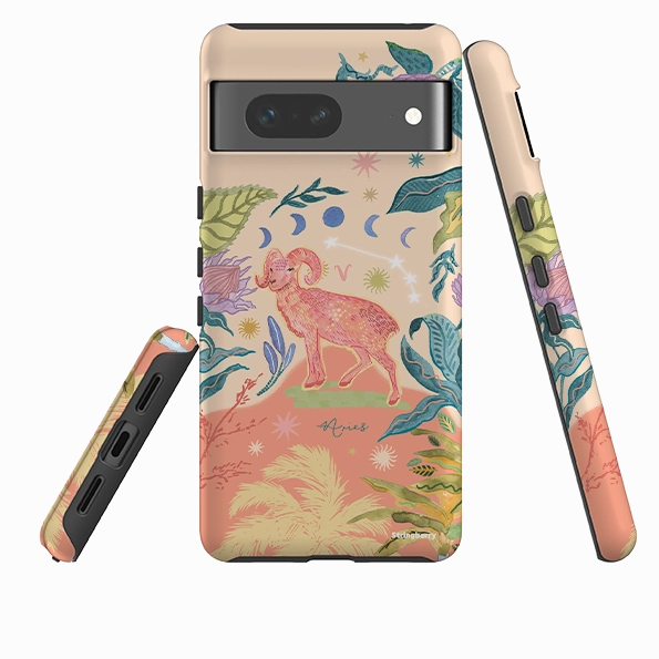 Google Tough Case -  Aries By Emma Frances Grant Protective Frame Design Hybrid Texture