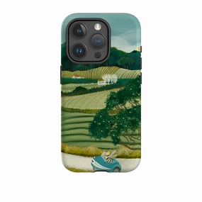 Soft Feel Protective Edge iPhone Tough Case - Bee Hives By Katherine Quinn