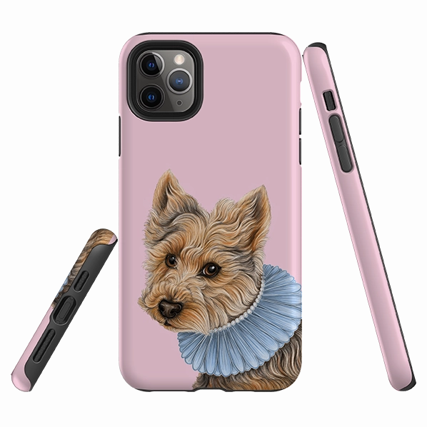 Clear Pattern iPhone Tough Case - Yorkie 2 By Catherine Rowe