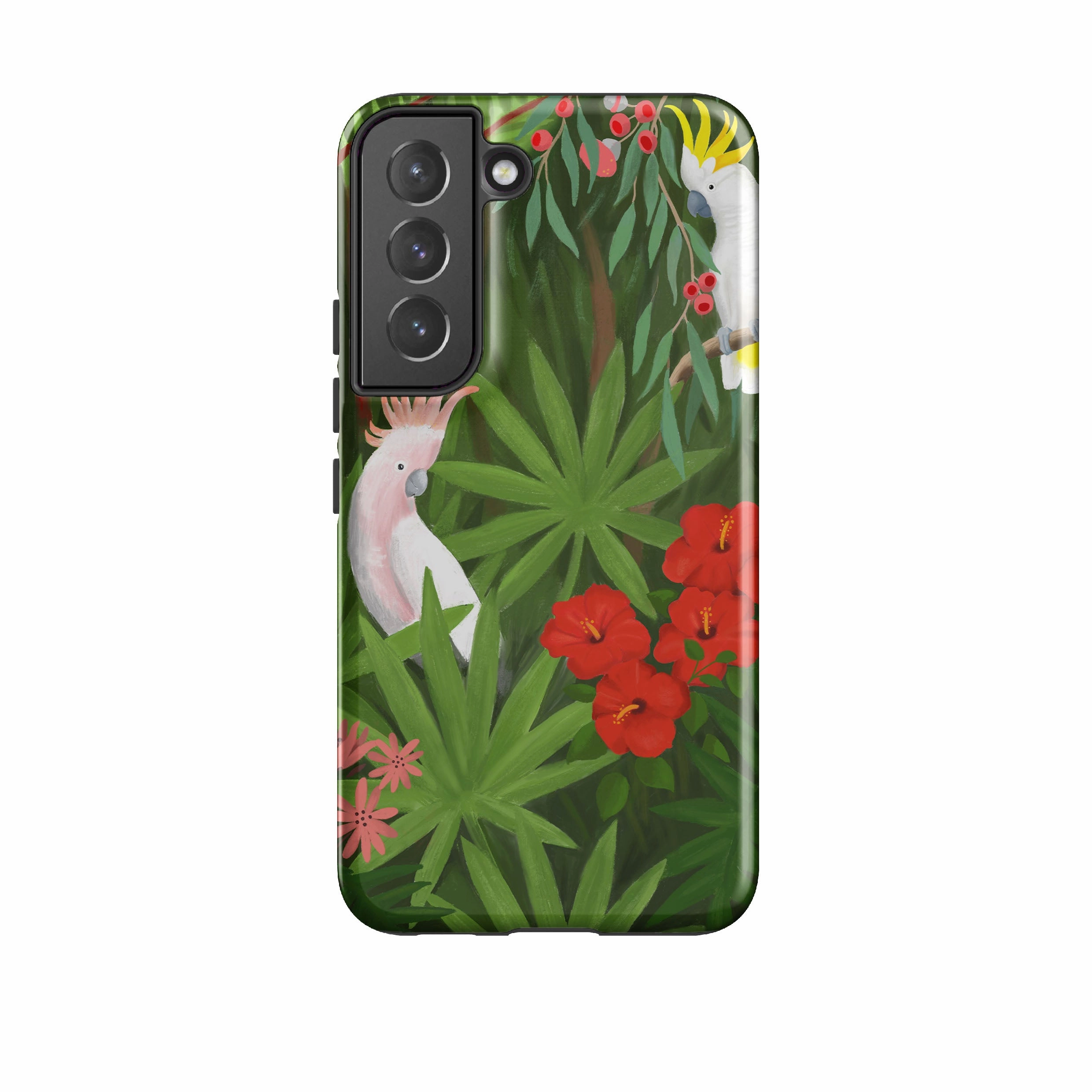Samsung Tough Case - Cockatoo Jungle By Bex Parkin Flexible Grip Form
