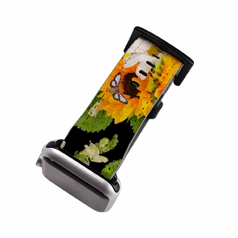 Sunlife Black Apple Watch Strap Minimal Fashion Style Premium Craft Detail