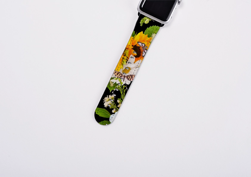 Sunlife Black Apple Watch Strap Active Performance