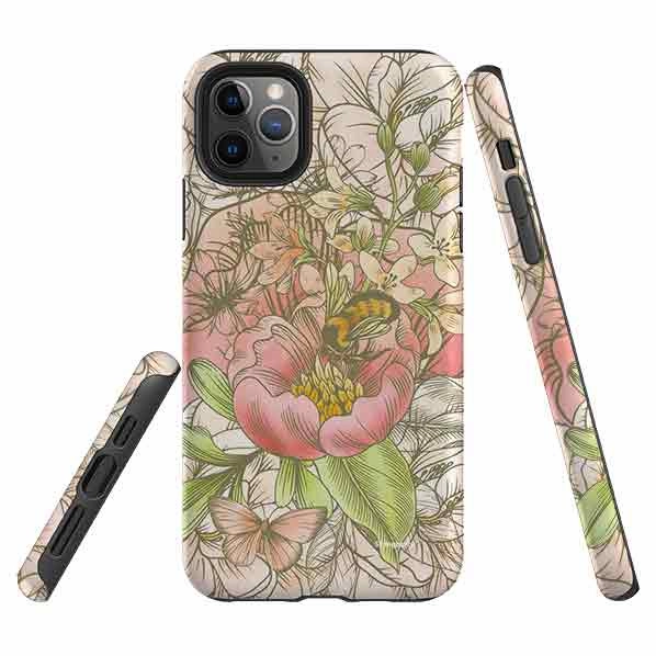 Tough Exterior Portable Grip iPhone Tough Case - Bee Life