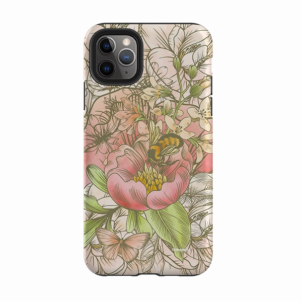 iPhone Tough Case - Bee Life Non Slip Surface