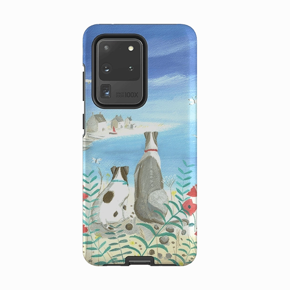 Samsung Tough Case - Beach Dogs By Mary Stubberfield Durable Build Quality