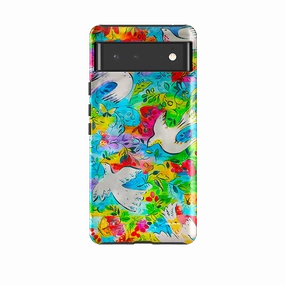 Google Tough Case -  Flying Doves By Sarah Campbell Portable Grip