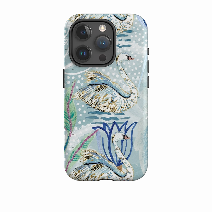 iPhone Tough Case - Seven Swans III By Emma Frances Grant Shock absorption
