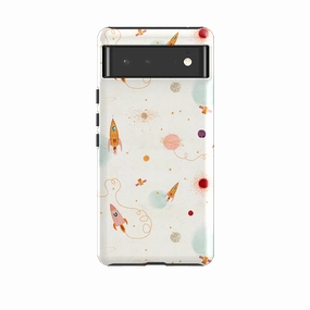 Hybrid Protection Google Tough Case -  Rockets Cream By Katherine Quinn